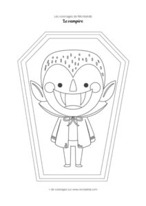 Coloriage vampire maternelle