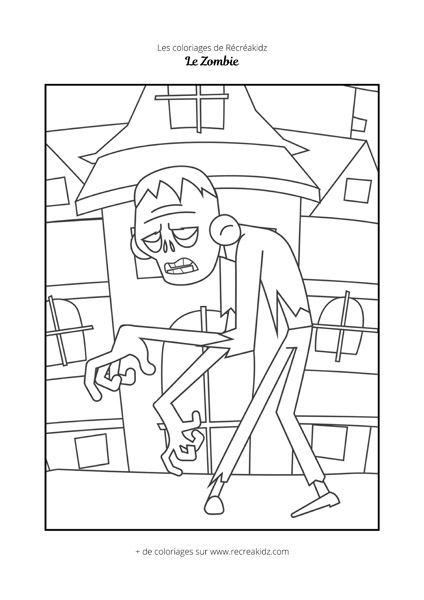 Coloriage zombie CP