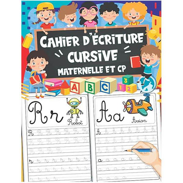 Cahier écriture cursive maternelle CP