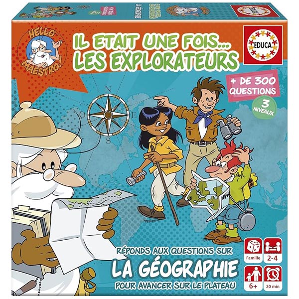 Il était une fois les explorateurs - jeux de société géographie 6 ans