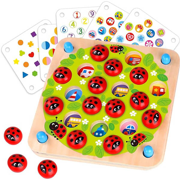 Jardin des coccinelles jeu de mémoire 4 ans