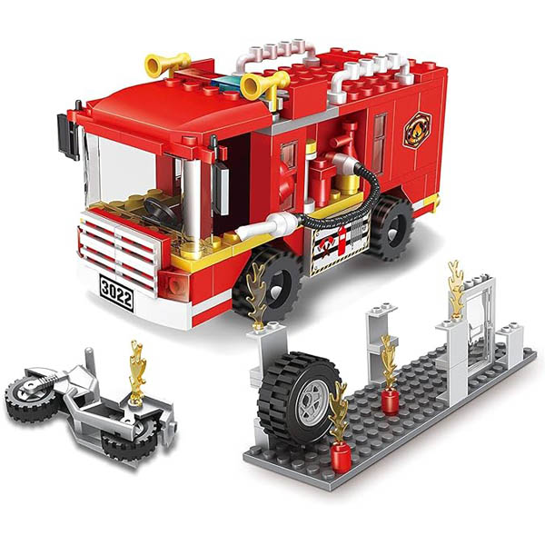Kit camion de pompier jeu de construction 6 ans