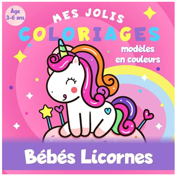 Livre mes jolis coloriages bébé licorne