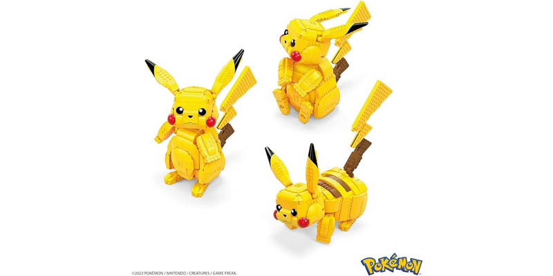 Matériel jeu de construction Pikachu géant Mega Pokemon