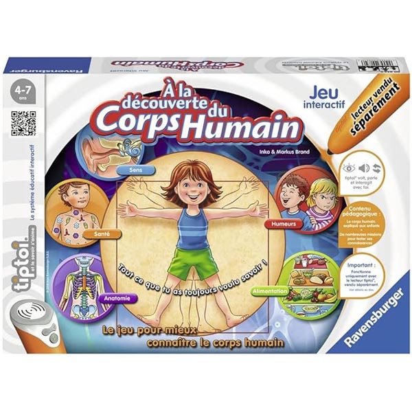 À la découverte du corps humain jeu scientifique 5-6 ans