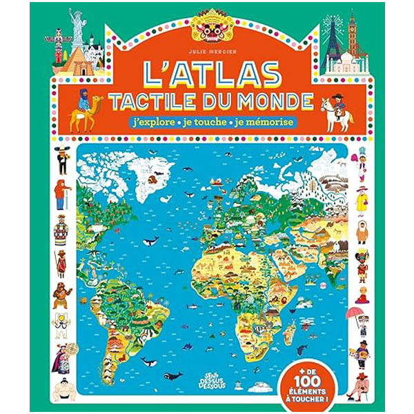 Atlas tactile du monde meilleur livre géographie 4 ans