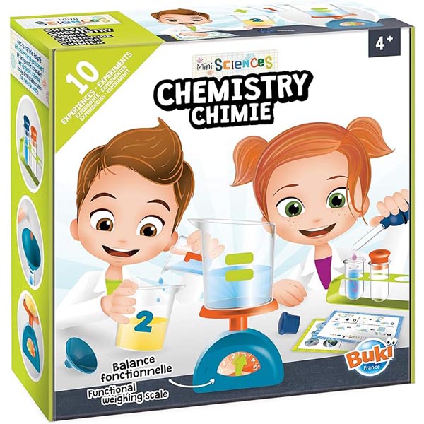 Jeu kit scientifique Mini Sciences 4 ans Chimie Buki