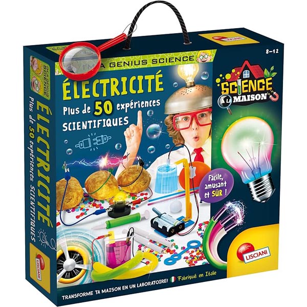 Kit électricité plus de 50 expériences scientifiques 7 - 8 ans