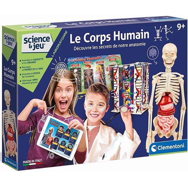 Kit scientifique 9-10 ans le corps humain Clementoni