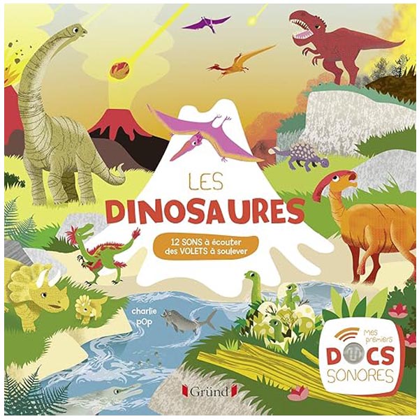 Livre les dinosaures sons à écouter 3 ans