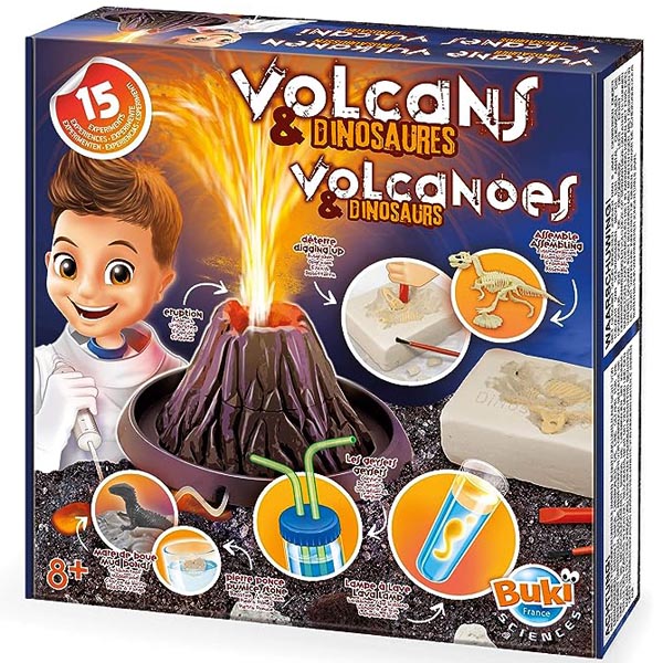 Volcans et dinosaures jeu scientifique 7-8 ans