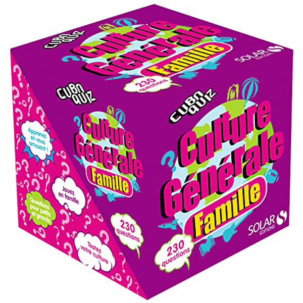 Cuboquiz jeu société culture générale famille enfant 8 - 9 - 10 ans