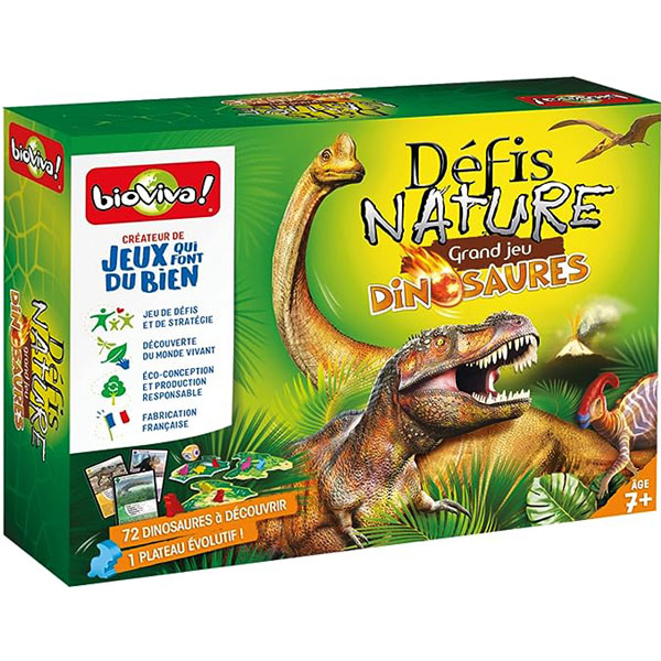 Défis nature grand jeu de société dinosaures 7 ans