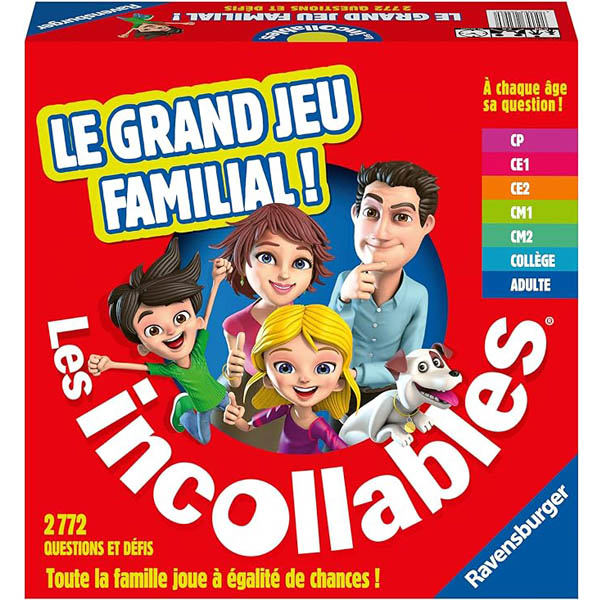 Les incollables grand jeu de société familiale culture générale 6 ans