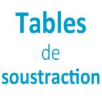 Tables de soustraction