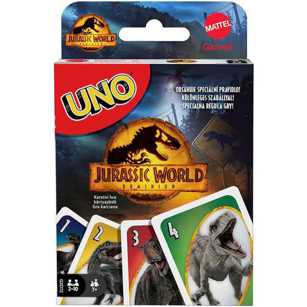 UNO Jurassic World jeu de société 7 ans