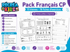 Pack Fiches Français CP Récréakidz