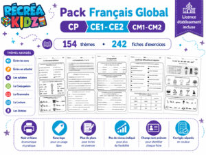 Pack fiches français intégral Récréakidz