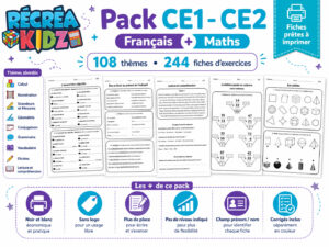 Pack Français + Maths CE1-CE2